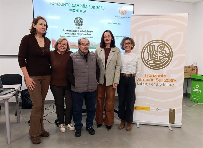 Celebración del Taller de Alimentación Saludable y Consumo Responsable organizado por la Mancomunidad Campiña Sur en Montilla.