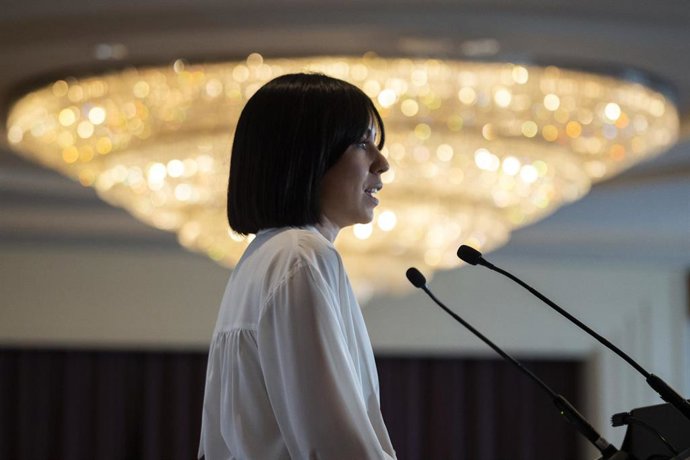 Archivo - Diana Morant en un desayuno informativo