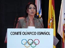 Cintia Bustos, durante su intervención en la presentación en Madrid de la iniciativa #MuéveteCórdoba.