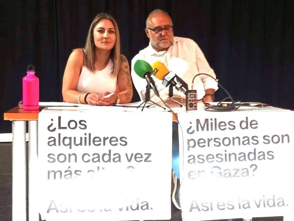 La cabeza de lista de Por Andalucía al Parlamento por Jaén y coordinadora provincial de Podemos Jaén, Loli Montávez, en una imagen de archivo.