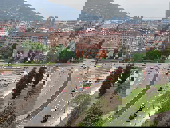 Obras en la Ronda Sur de Oviedo