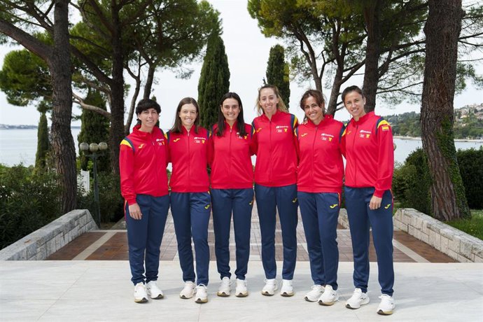 El equipo español de Billie Jean King Cup.