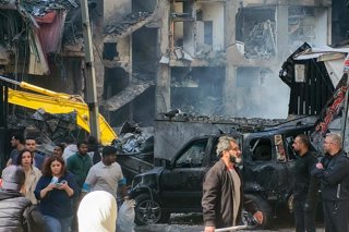 LEBANON, BEIRUT - APRIL 9, 2026: A view of an apartment building in Al Mazraa neighborhood damaged by an Israeli airstrike,Image: 1089698432, License: Rights-managed, Restrictions: * Switzerland And Russia Rights Out *, Model Release: no, Credit line: Ank