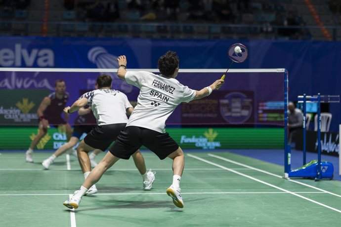 Jacobo Fernández y Alberto Perals, Europeo bádminton Huelva