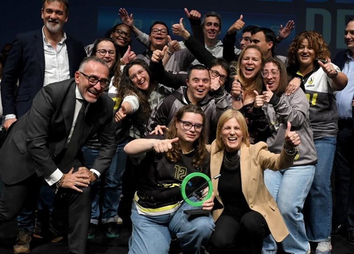 La alcaldesa de Jerez, María José García-Pelayo, en la Gala de la VIII edición de los Premios Cultura del Deporte de Jerez.