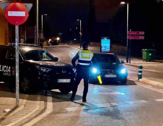 Control de la Policía Local en Lorca