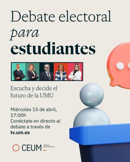 Carrtel del debate electoral para estudiantes