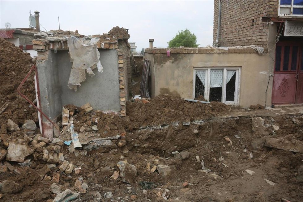 Daños en la capital de Afganistán, Kabul, por las fuertes lluvias registradas desde marzo de 2026 (archivo)