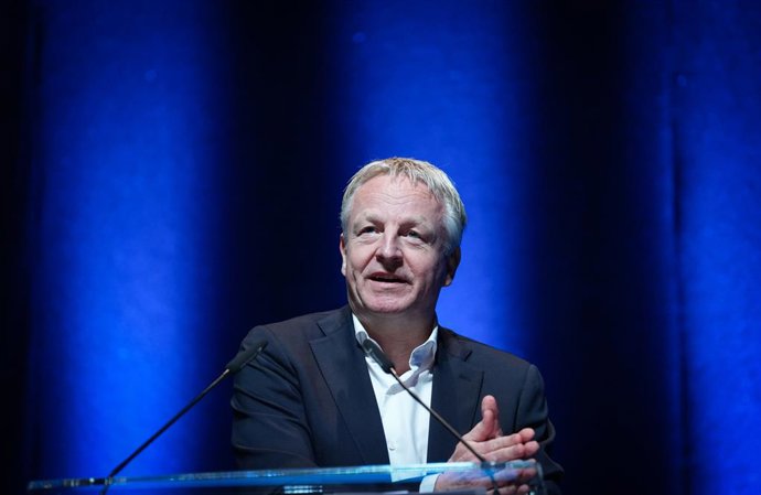 El CEO de Moeve, Maarten Wetselaar, interviene en la Conferencia Europea de Energía del Hidrógeno (EHEC), que se celebra en Sevilla organizada por la Asociación Española del Hidrógeno (AeH2). A 11 de marzo de 2026 en Sevilla (Andalucía, España). La Confer