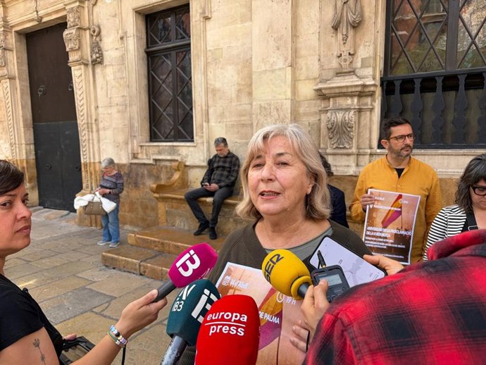 La coportavoz de la Plataforma de Memoria Democrática Mar Antònia Oliver.