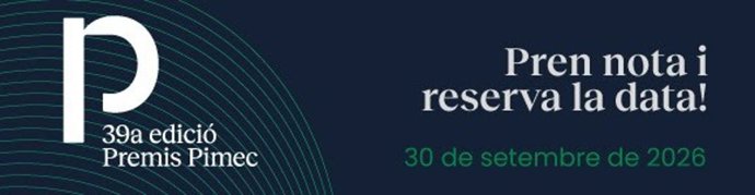 Imagen de la convocatoria para la 39 edición de los Premis Pimec.