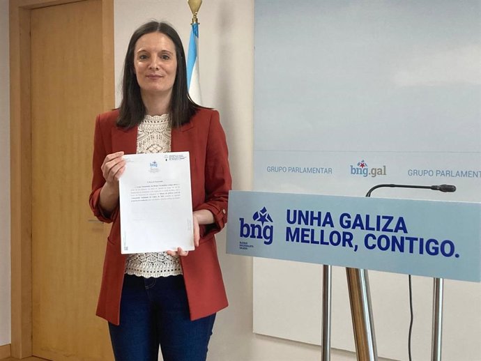 La viceportavoz parlamentaria del BNG, Olalla Rodil, presenta la 40 propuestas que el BNG defenderá en el Debate sobre el Estado de la Autonomía
