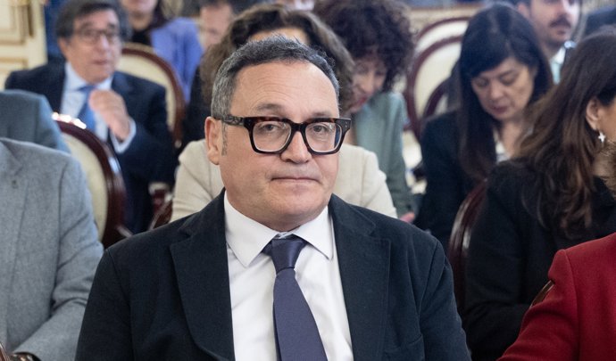 El ex-fiscal general del Estado, Álvaro García Ortiz, durante la II Jornada de debate sobre el proyecto de Ley Orgánica de Enjuiciamiento Criminal, en el Centro de Estudios Políticos y Constitucionales (CEPC), a 24 de marzo de 2026, en Madrid (España).