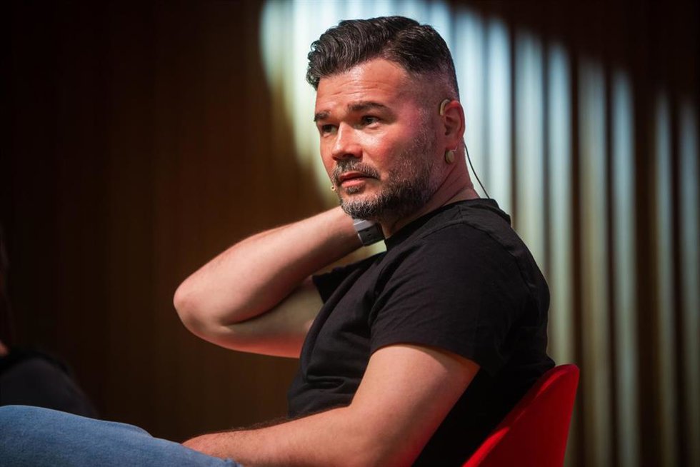 El portavoz de ERC en el Congreso de los Diputados, Gabriel Rufián durante el diálogo 'Què s'ha de fer?'