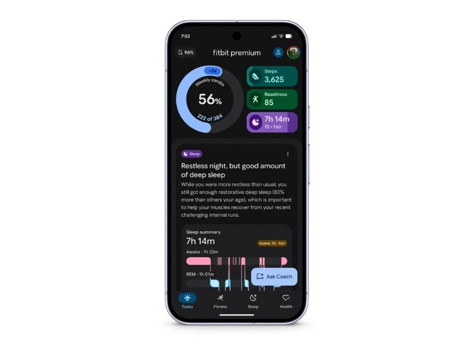 El entrenador personal con Gemini de Fitbit.