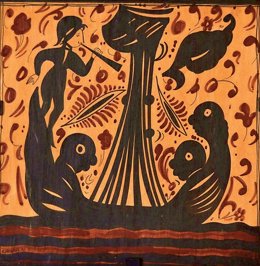 _Socarrat De Paterna (S. XV), Representación De Barco Negrero (Réplica).