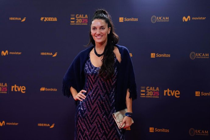 Archivo - Arquivo - Andrea Fuentes durante a XX Gala do Comitê Olímpico Espanhol de 2025, na sede do COE, em 17 de dezembro de 2025, em Madri, Espanha.