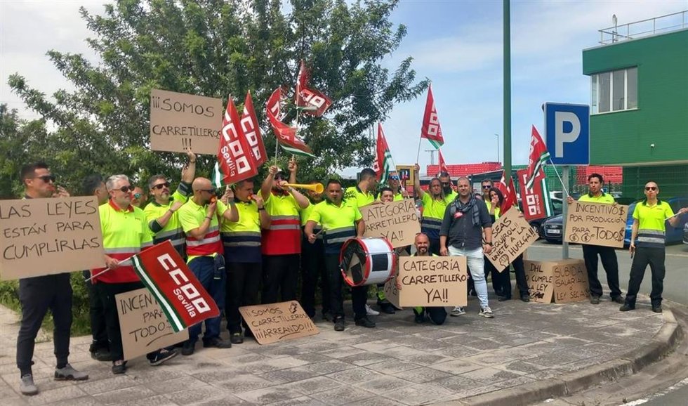 Huelga repartidores de cerveza en Sevilla