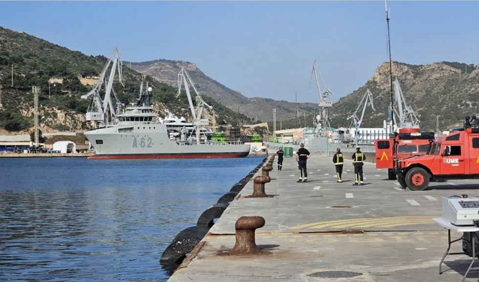 Simulacro de emergencia química de alta complejidad en el marco del ejercicio MARSEC, organizado por la Armada