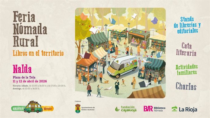 Este sábado comienza en Nalda la 'Feria Nómada Rural. Libros en el territorio'
