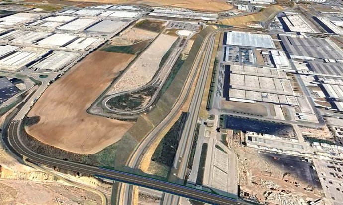 Desmonte entre los polígonos de Landaben y Arazuri-Orkoien.