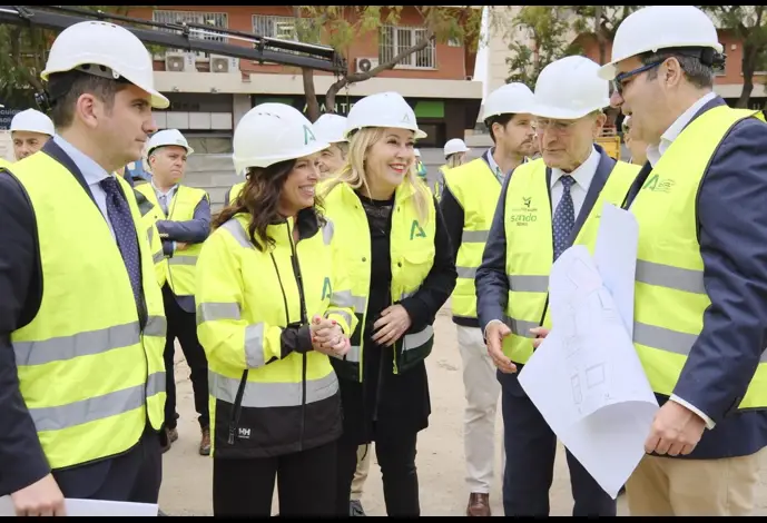 Visita de la obra del túnel de la ampliación del metro de Málaga en calle Hilera