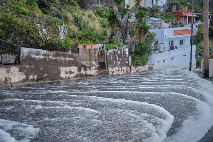 Barrio de El Pris, una de las zonas más afectadas por el paso de la borrasca Therese, a 25 de marzo de 2026, en Tacoronte, Tenerife, Canarias (España). El Cabildo de Tenerife ha actualizado este miércoles la situación del Plan de Emergencias Insular de Te
