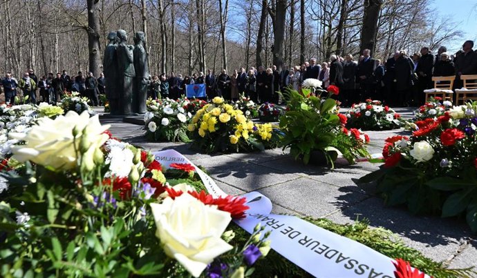 Archivo - Ceremonia del 80 aniversario de la liberación del campo de Buchenwald