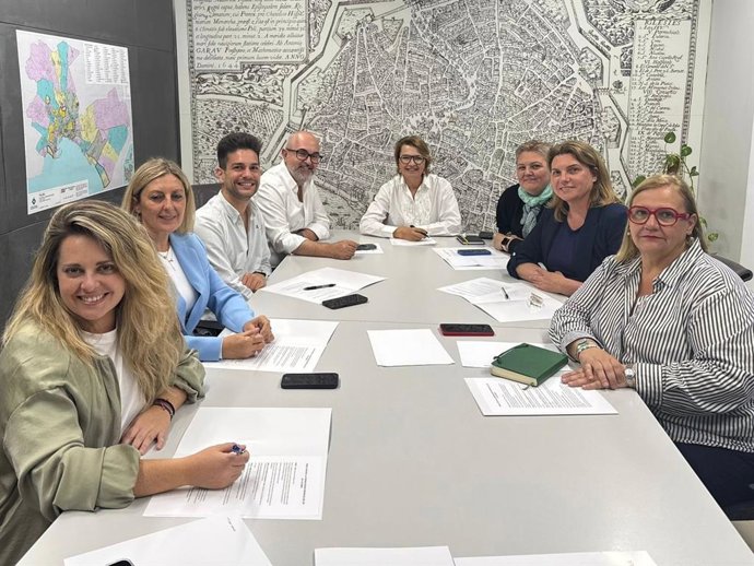 Miembros del comité organizador del congreso del PP de Baleares.