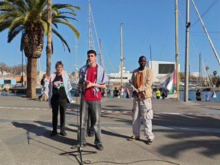 Castilla habla durante la rueda de prensa.