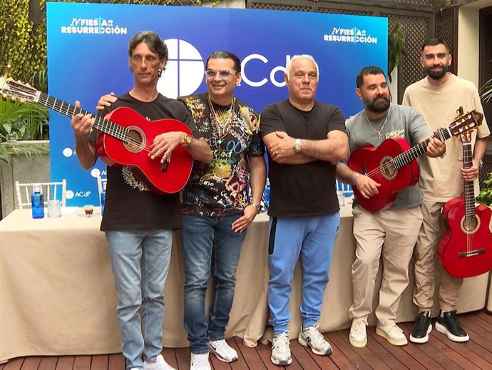 Los Gipsy Kings en la presentación de la IV Fiesta de la Resurrección.