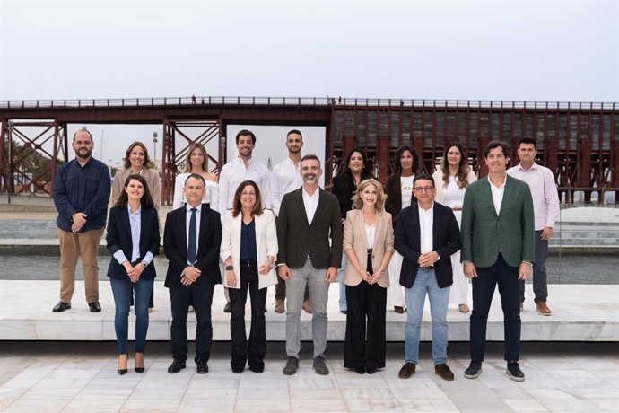 Foto de la candidatura del PP de Almería para el próximo 17 de mayo.