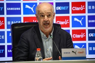 Futbol, Presentacion Jugador Universidad Catolica  El jugador de Universidad Catolica Bernardo Cerezo, durante su presentacion en la Sala de Prensa del Claro Arena en Santiago, Chile.  6/01/2026  Diego Martin/Photosport  Football, Universidad Catolica