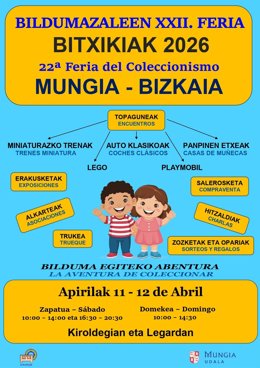 Cartel de la nueva edición de la feria Bitxikiak de Mungia.
