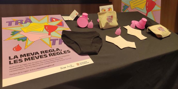 Archivo - Imagen de los productos menstruales 