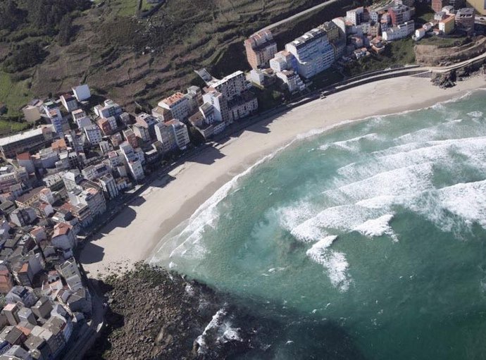 Playa Area Maior, en Malpica de Bergantiños (A Coruña).