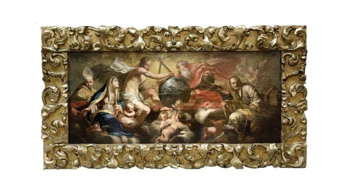 ÛLa Verge amb sants intercedint davant la Santíssima Trinitat', del pintor catalán Josep Juncosa