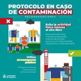 El Ayuntamiento recomienda evitar el ejercicio al aire libre y utilizar el transporte público por el polvo