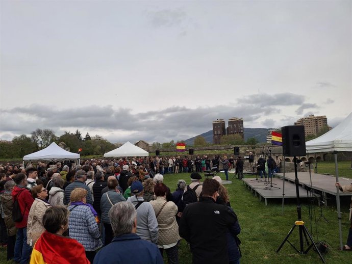Homenaje en Pamplona a los navarros asesinados tras el golpe de estado de 1936.