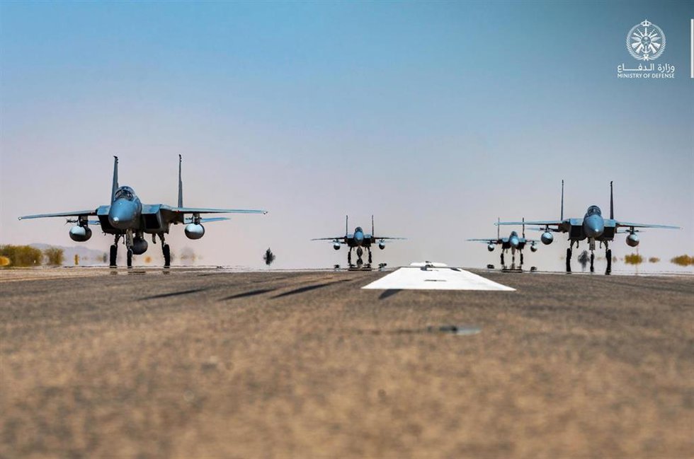 Aviones de combate en Arabia Saudí (imagen de archivo)