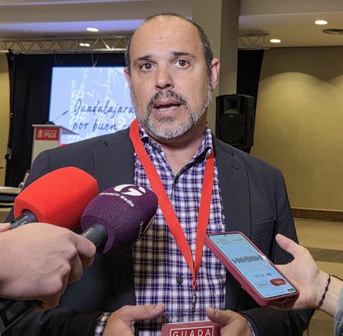 El secretario provincial del PSOE de Guadalajara, Pablo Bellido.