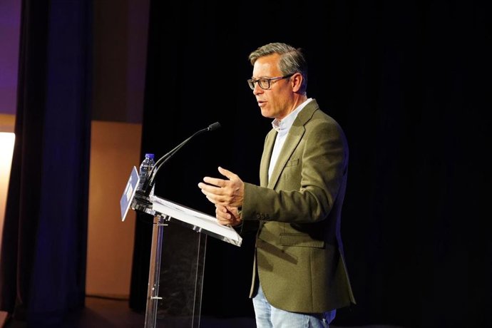 El secretario general del PP de Madrid, Alfonso Serrano, en unas jornadas del Partido Popular