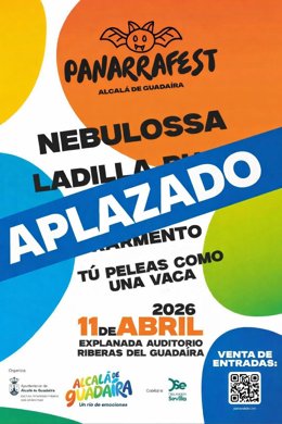 El Panarrafest de Alcalá de Guadaíra (Sevilla) queda aplazado por lluvias.