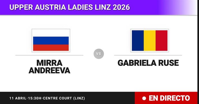 Mirra Andreeva - Gabriela Ruse: resumen y estadísticas del partido de Semifinal de Upper Austria Ladies Linz