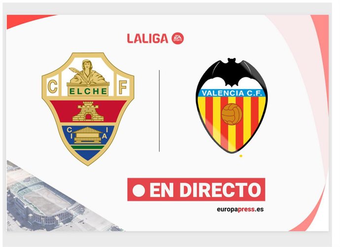 Onces Iniciales confirmados: Elche - Valencia: resumen y estadísticas del partido de la jornada 31 de LaLiga EA Sports