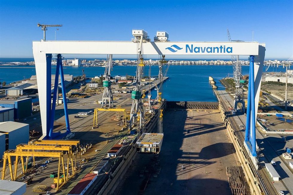 Archivo - Astilleros de Navantia en Puerto Real (Cádiz)