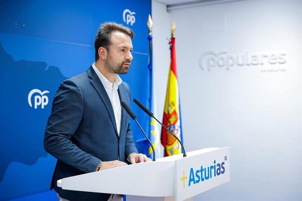 Archivo - El presidente del PP de Asturias, Álvaro Queipo.