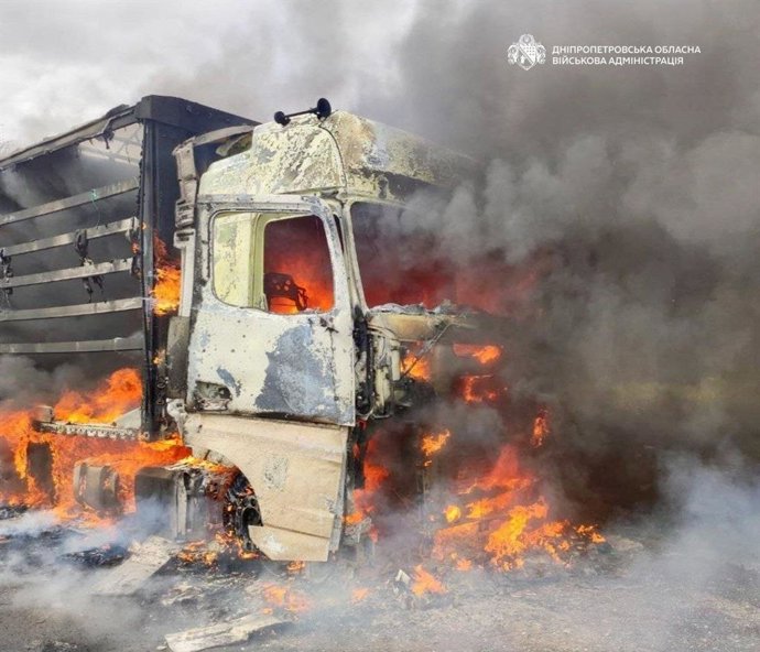 Bombardeio russo em Dnipropetrovsk (arquivo)