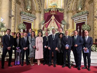 Representantes del Gobierno andaluz en la Coronación Canónica de la Virgen del Mar.