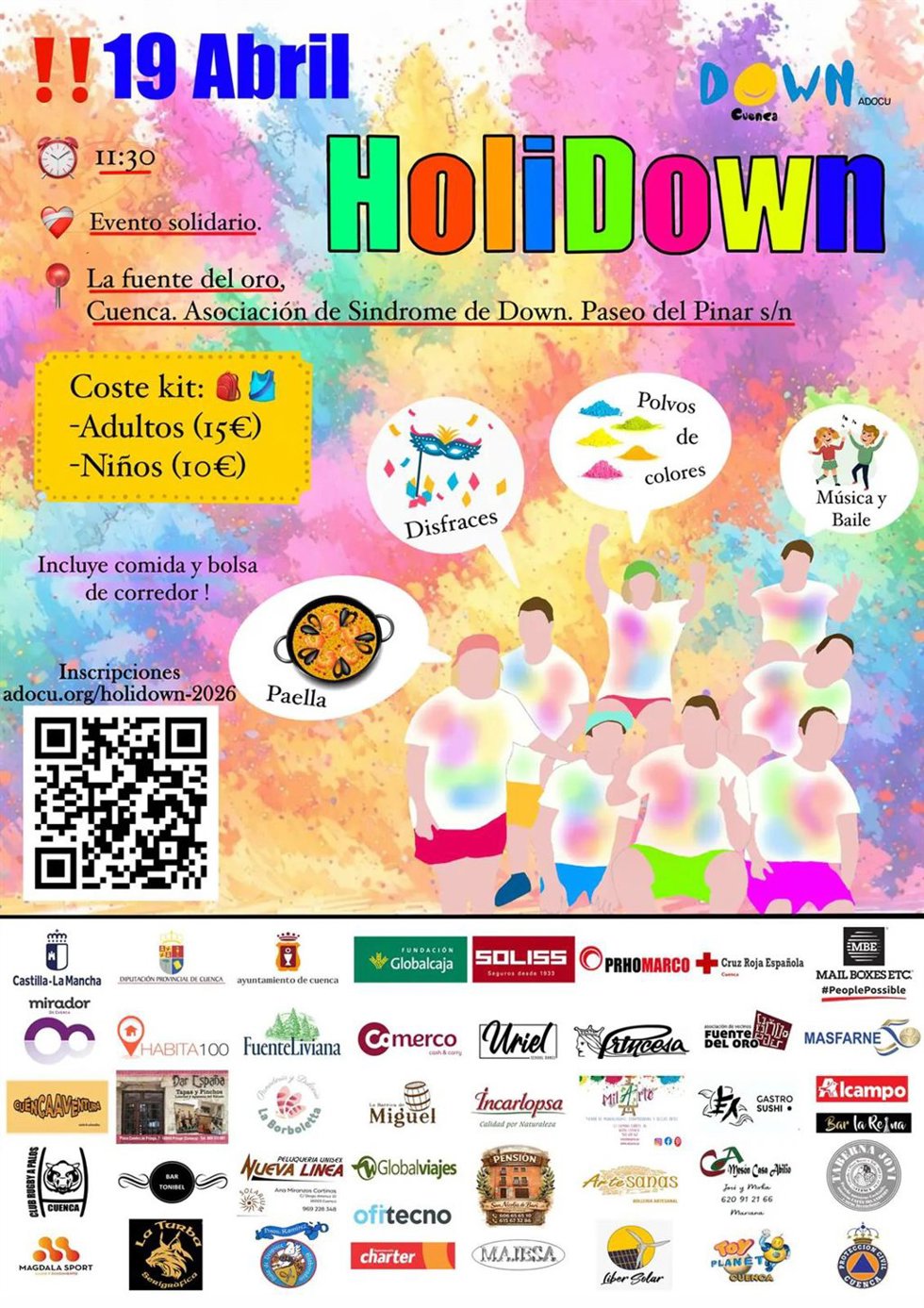 Cartel del Festival HoliDown de Cuenca.